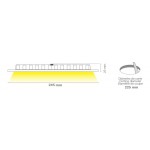 Downlight panel LED Redondo 245mm Blanco 22W